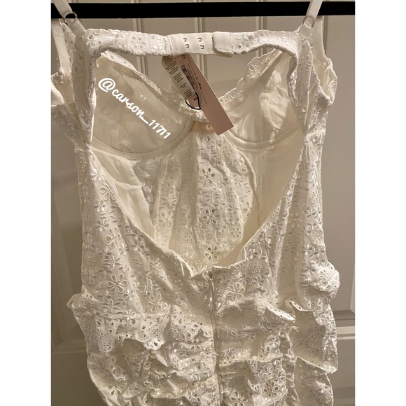 NWT For Love & Lemons Sophie Eyelet Mini Dress S - Picture 14 of 15